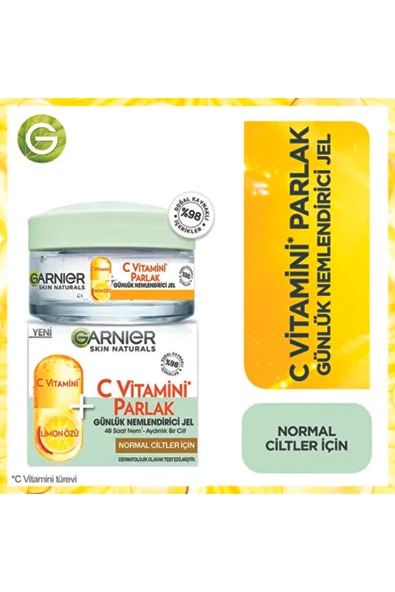 2 ADET Garnier C Vitamini Parlak Günlük Nemlendirici Jel 50 ml ürün görseli 1