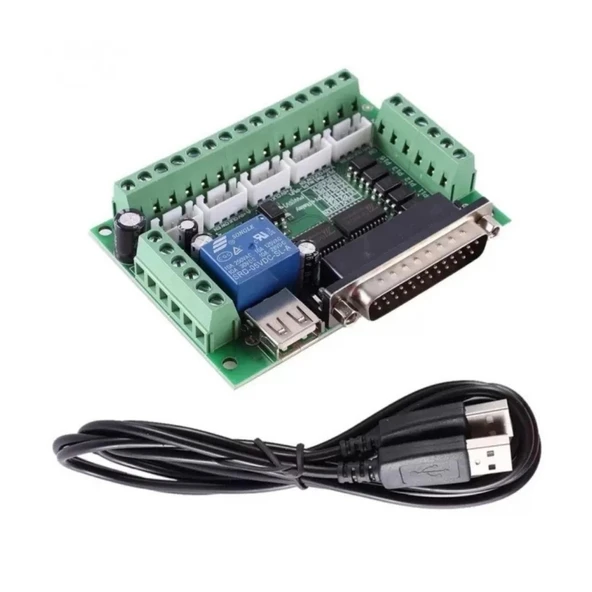 5 Eksenli Cnc Kontrol Kartı Mach3 Step Motor Sürücü + Usb Kablo ürün görseli 1