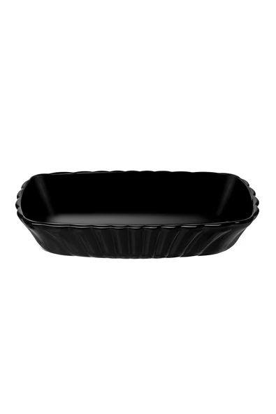 4 ADET   Paşabahçe Mezze Servis Tabağı Siyah 2 Parça 17x11 cm ürün görseli 1