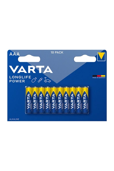 4 ADET   Varta Longlife Power AAA 10'lu İnce Pil ürün görseli 1