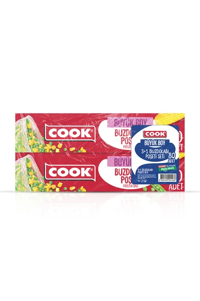 Cook Buzdolabı Poşeti (3+1) Büyük 80'li ürün görseli 1