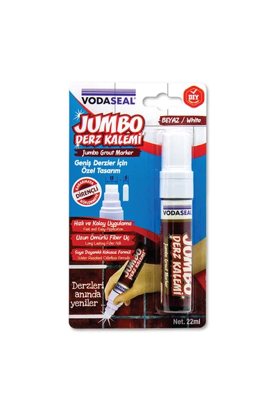 4 ADET   Vodaseal Jumbo Derz Kalemi Beyaz ürün görseli 1