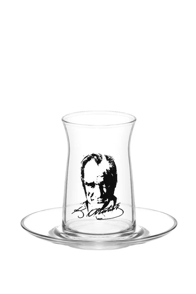 4 ADET   Lav Vega Çay Seti 4'lü Atatürk Temalı ürün görseli 1