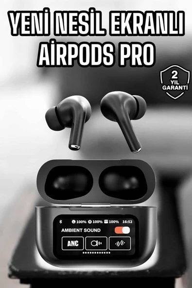 Kablosuz Bluetooth Kulaklık Ekranlı Uzun Şarj Süreli Anc Destekli ürün görseli 1
