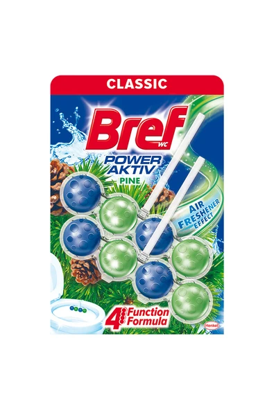 4 ADET   Bref Power Aktiv Wc Temizleyici Blok 2'li Çam ürün görseli 1