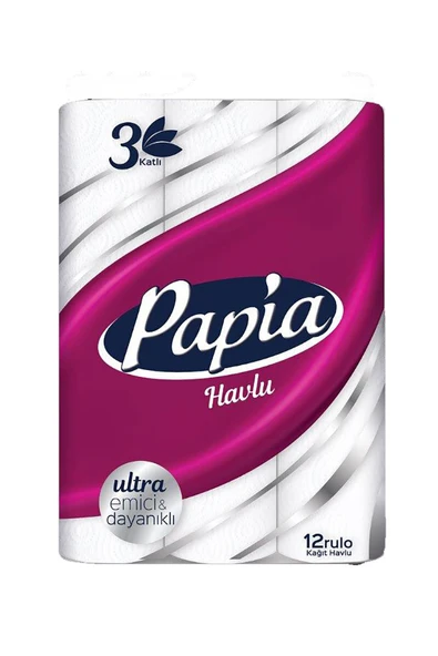 4 ADET   Papia Kağıt Havlu 12'li - Resim 2