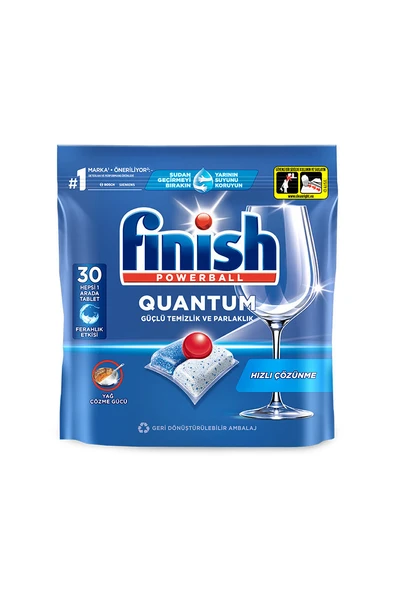 4 ADET   Finish Bulaşık Makinesi Tableti Quantum 30'lu ürün görseli 1
