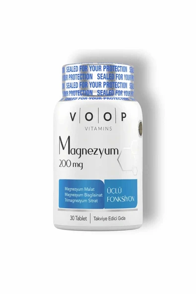 4 ADET   VOOP Magnezyum İçeren Tablet Takviye Edici Gıda 30 Kapsül ürün görseli 1