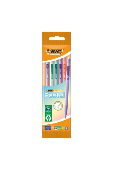 4 ADET   Bic Matic Pastel 0.7mm Versatil Kalem 5li Poşet ürün görseli 1