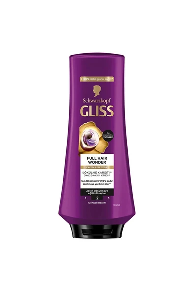 4 ADET   Gliss Saç Kremi 360 ml Full Hair Wonder ürün görseli 1