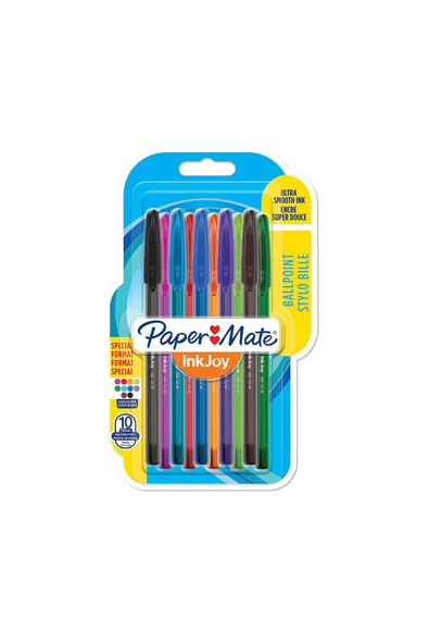 4 ADET   Paper Mate Inkjoy Tükenmez Kalem 1.0 Mm Ulv Kapak 10'lu ürün görseli 1