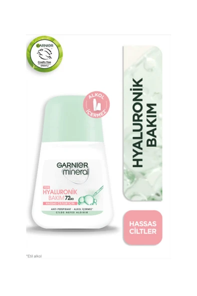 4 ADET   Garnier Mineral Roll-On Hyaluronik Bakım 50 ml ürün görseli 1