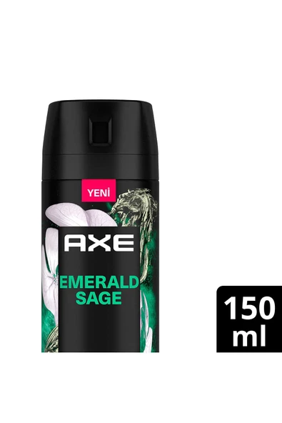 4 ADET   Axe Premium Deodorant Emerald Sage 150 ml - Resim 2