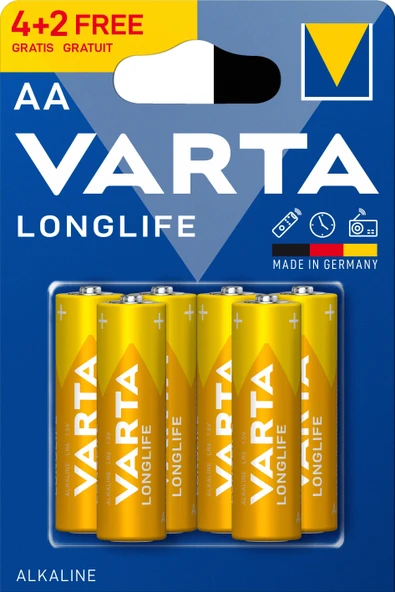 4 ADET   Varta Longlife Extra 6'lı Kalem Pil ürün görseli 1