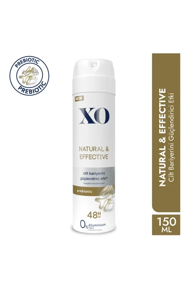 XO Deodorant 150ml Natural And Effective ürün görseli 1