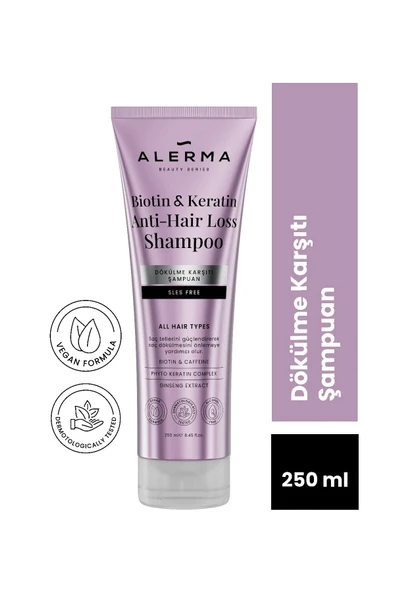 4 ADET   Alerma Dökülme Karşıtı 250 ml Şampuan ürün görseli 1