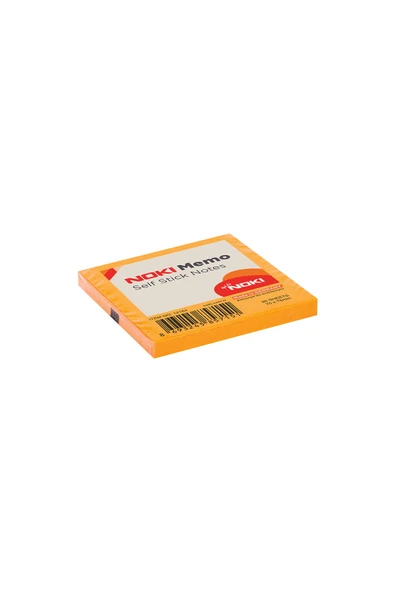 4 ADET   Noki Memo 75x75 mm Post It Yapışkanlı Not Kağıdı Turuncu ürün görseli 1