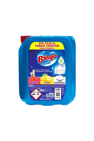 4 ADET   Bingo Bulaşık Deterjanı 4 kg ürün görseli 1
