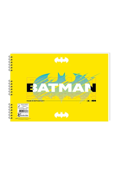 4 ADET   Batman 25*35 15 Yp. Spiralli Resim Defteri ürün görseli 1