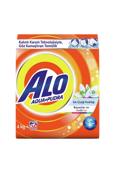 4 ADET   Alo Çamaşır Deterjanı 4 kg Kar Çiçeği ürün görseli 1