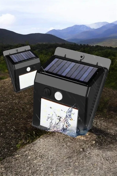 Solar Lamba Giriş, Bahçe Yol Avlu Hareket Sensörlü Led Parlak Gece Su Geçirmez ürün görseli 1