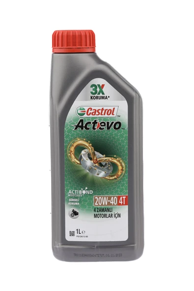 4 ADET   Castrol Actevo 4T 20W-40 Motorsiklet Yağı 1L ürün görseli 1
