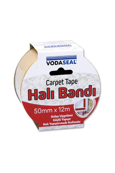 4 ADET   Vodaseal Halı Montaj Bandı Beyaz 50mmx12m ürün görseli 1