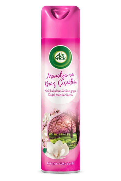 4 ADET   Air Wick Aerosol Manolya ve Kiraz 300 ml ürün görseli 1