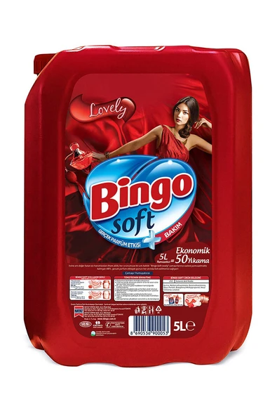 4 ADET   Bingo Soft Yumuşatıcı 5 l Lovely (Kış Sürprizi) ürün görseli 1