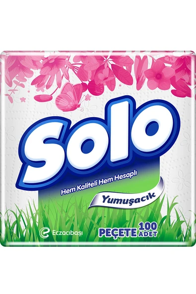 4 ADET   Solo Süper Peçete 100'lü - Resim 2