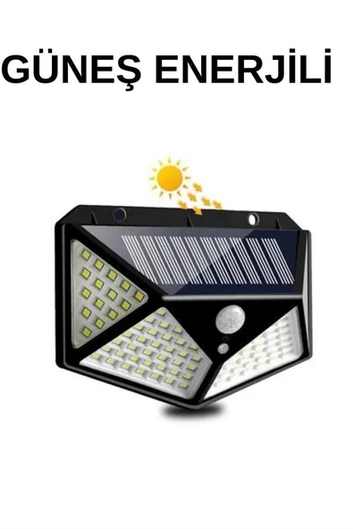 Solar Sensörlü Duvar Lambası Bahçe Lambaso Parlak Beyaz Işık Suya Dayanıklı ürün görseli 1