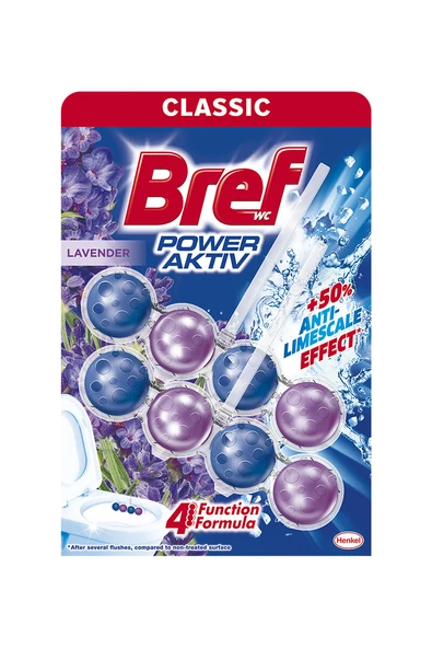 4 ADET   Bref Power Aktiv Wc Temizleyici Blok 2'li Lavanta ürün görseli 1