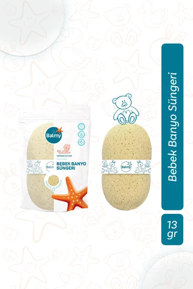 4 ADET   Balmy Bebek Banyo Süngeri - Resim 2