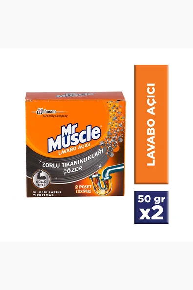 4 ADET   Mr Muscle Lavabo Açıcı Granül 2x50 g ürün görseli 1