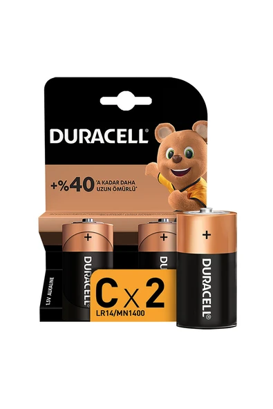 4 ADET   Duracell C 2'Li Pil ürün görseli 1