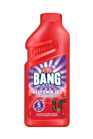 4 ADET   Cillit Bang Turbo Lavabo Açıcı 500 ml ürün görseli 1