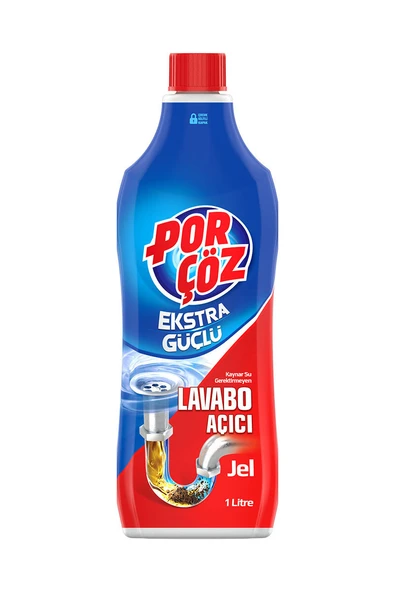 4 ADET   Porçöz Lavabo Açıcı Jel 1 l ürün görseli 1