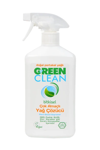 4 ADET   Green Clean Bitkisel Çok Amaçlı Yağ Çözücü 500 ml ürün görseli 1