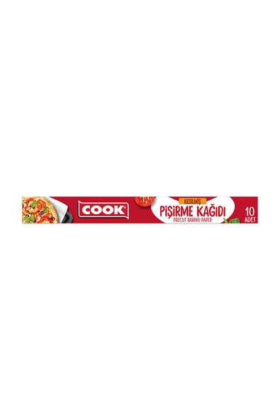 4 ADET   Cook Yağlı Pişirme Kağıdı Kesilmiş 10'lu ürün görseli 1