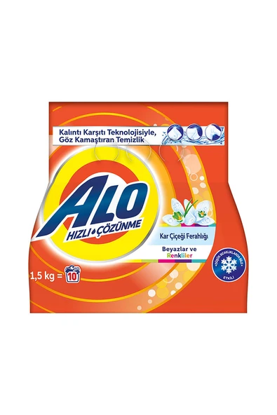 4 ADET   Alo Çamaşır Deterjanı 1.5 kg Renkli Beyaz ürün görseli 1