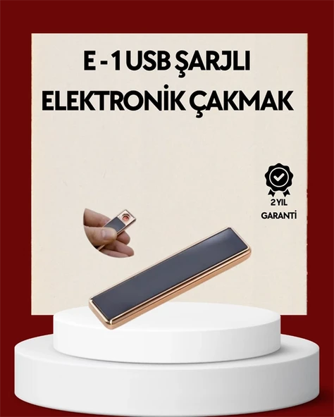 Plazma Ark Teknolojili Elektrikli Çakmak - Dokunmatik, Led Göstergeli, Şarj Edilebilir ürün görseli 1