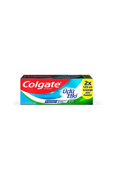 4 ADET   Colgate Üçlü Etki Diş Macunu 2'li 125 ml ürün görseli 1