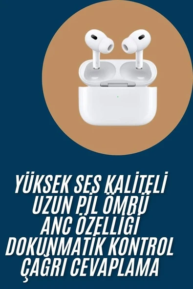 Yeni Nesil Pro Bluetooth Kulaklık Android Ve İos Uyumlu Dokunmatik Kontrol ürün görseli 1