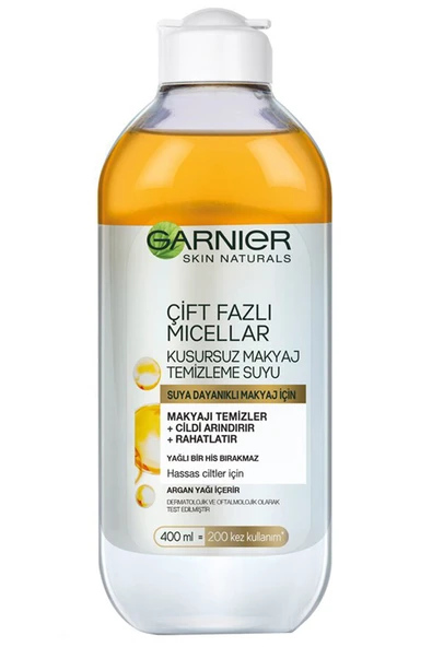 4 ADET   Garnier Micellar Çift Fazlı Kusursuz Makyaj Temizleme Suyu 400 ml ürün görseli 1