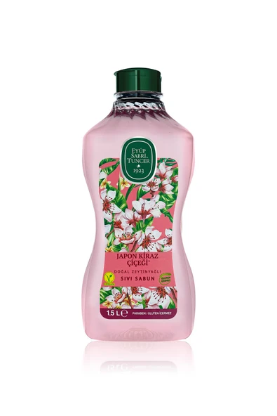 4 ADET   Eyüp Sabri Tuncer Sıvı Sabun Japon Kiraz Çiçeği 1500 ml ürün görseli 1