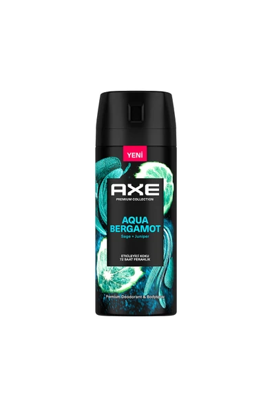 4 ADET   Axe Premium Collection Deodorant 150 ml Aqua Bergamot ürün görseli 1