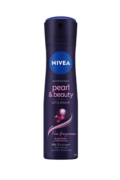 4 ADET   Nivea Deodorant 150 ml Pearl and Beauty Fine Fragrance ürün görseli 1