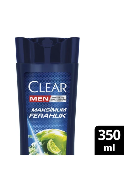 4 ADET   Clear Men Yağlı Saç Derisi Max Ferahlık Şampuan 350 ml ürün görseli 1