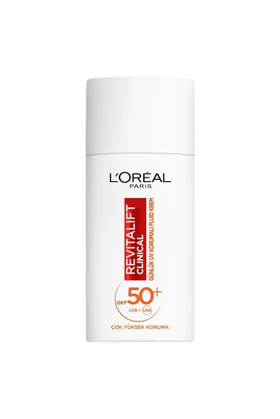 4 ADET   L'Oréal Paris Revitalift Clinical SPF 50+ Günlük Yüksek UV Korumalı Yüz Güneş Kremi 50ml ürün görseli 1