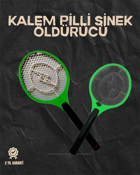 Hafif Ve Ergonomik Elektronik Böcek Öldürücü - Güvenlik Koruması İle Pil Kontrollü ürün görseli 1